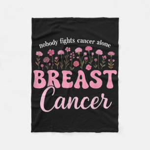 Support Breast Cancer Fighter Breast Cancer Awaren Fleece Blanket