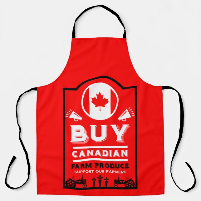 Support Canadian Farmers Apron (Front)
