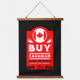 Support Canadian Farmers Hanging Tapestry