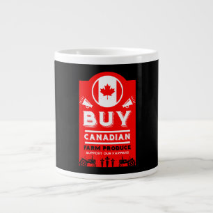 Support Canadian Farmers Large Coffee Mug