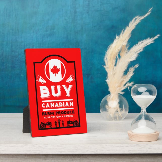 Support Canadian Farmers Plaque (Side)