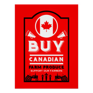 Support Canadian Farmers Poster