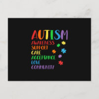 Support Care Acceptance Ally Autism Awareness