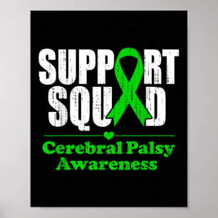 Support Cerebral Palsy Cp Awareness Month Green Ri Poster