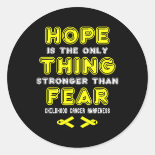 Support Childhood Cancer Awareness 3 Classic Round Sticker