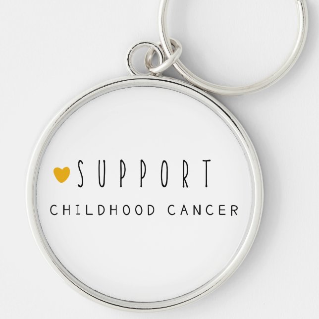 support childhood cancer Keychain (Front)