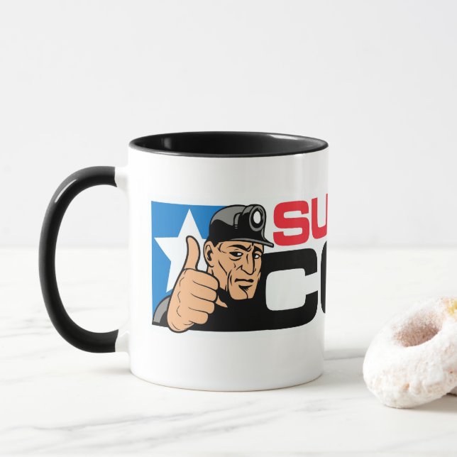 SUPPORT COAL MUG (With Donut)