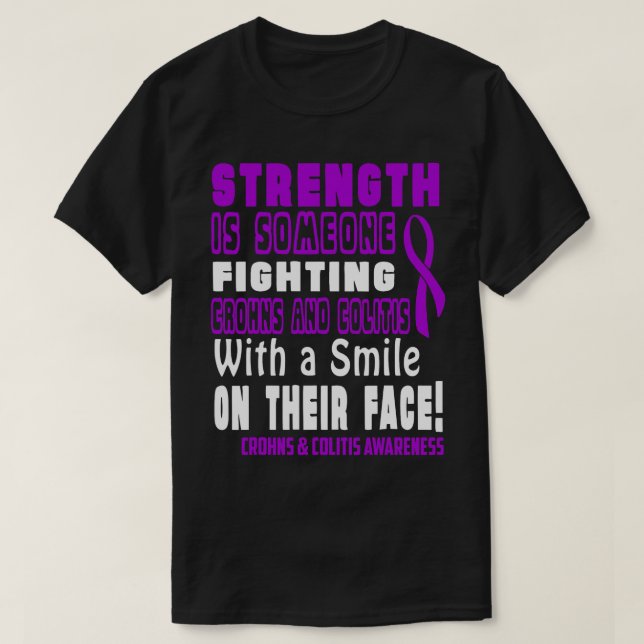 Support Crohns & Colitis Awareness T-Shirt (Design Front)