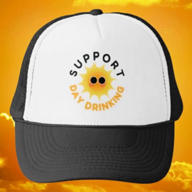 Support Day Drinking Sunshine Trucker Hat (Creator Uploaded)