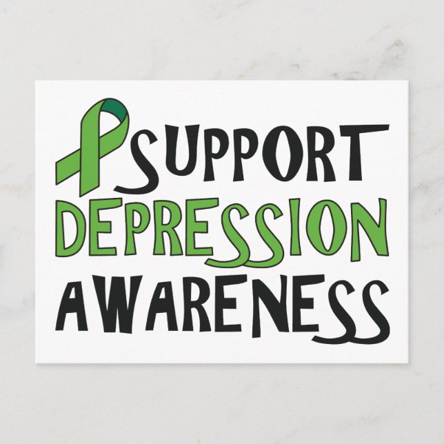 Support Depression Awareness Postcard (Front)