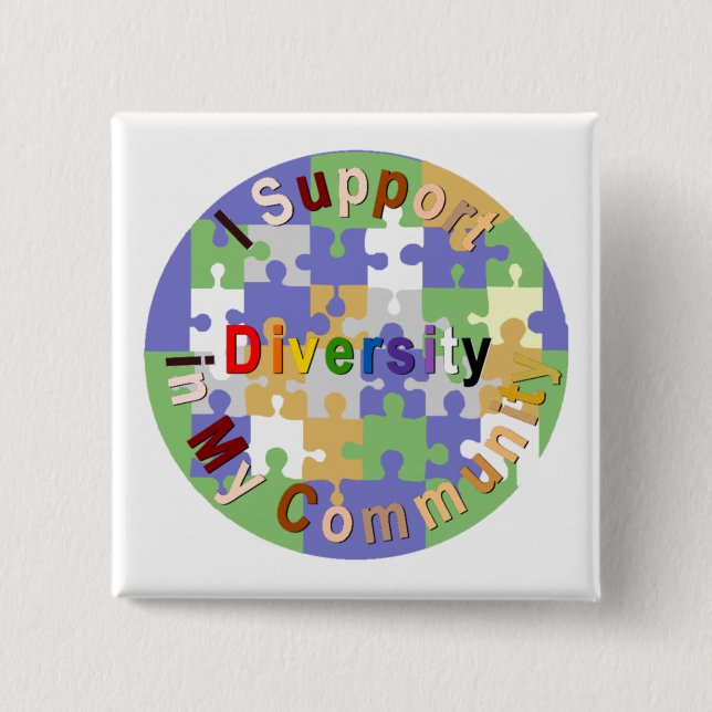Support Diversity in My Community Button (Front)