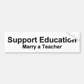 Support Education Bumper Sticker
