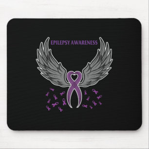 Support Epilepsy Awareness Costume Purple Ribbon G Mouse Pad