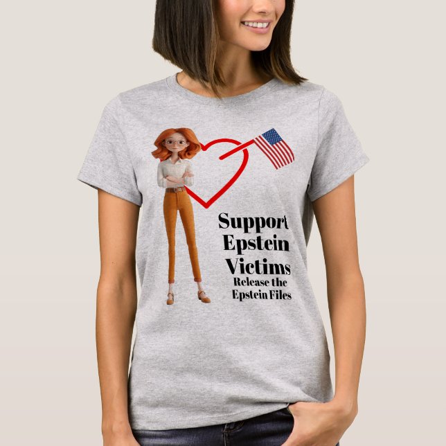 Support Epstein Victims T-Shirt (Front)