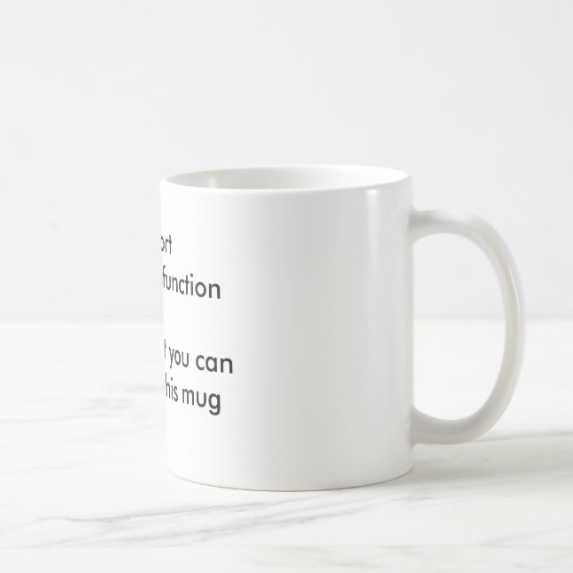Support Erectile Dysfunction Coffee Mug (Right)