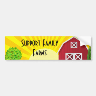 Support Family Farms Bumper Sticker