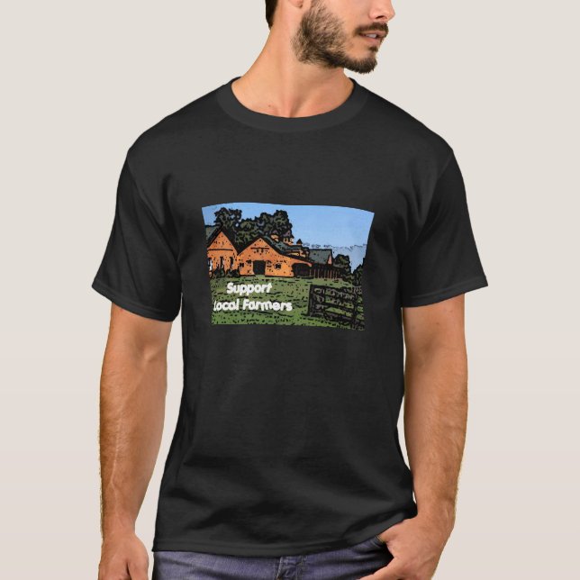 Support Farmers Colourful Tee Shirt (Front)