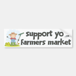 Support Farmers Market 1 Bumper Sticker
