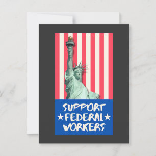 Support Federal workers  Postcard