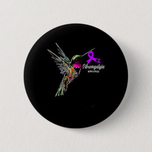 Support Fibromyalgia Awareness  6 Cm Round Badge