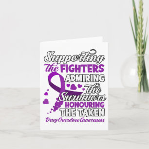 Support Fighter Honouring Taken Substance Overdose Card