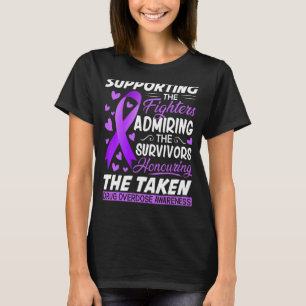 Support Fighters Honouring Taken Overdose Awarenes T-Shirt