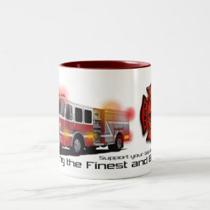 Support Fire Two-Tone Coffee Mug