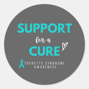 support for a cure Tourette Syndrome Sticker