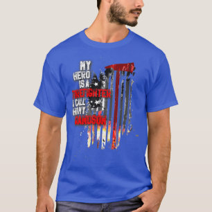 Support For A Firefighter Grandson Gift T-Shirt