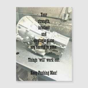 Support for Him Magnetic Greeting Card