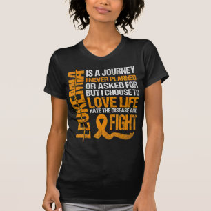 support for Leukaemia Awareness orange Ribbon prod T-Shirt