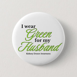 Support for my husband 6 cm round badge
