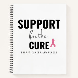 support for the cure breast cancer Spiral Notebook