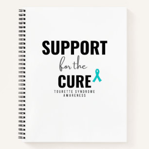 support for the cure Tourette's Spiral Notebook