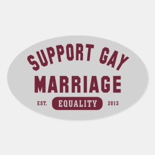 Support Gay Marriage Equality Sticker