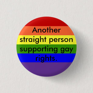 Support Gay Rights 3 Cm Round Badge