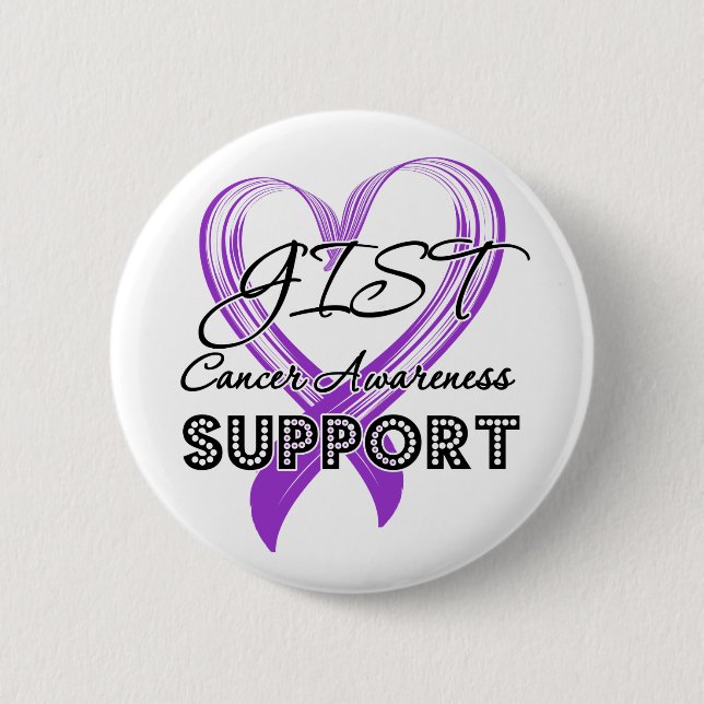 Support GIST Cancer Awareness 6 Cm Round Badge (Front)
