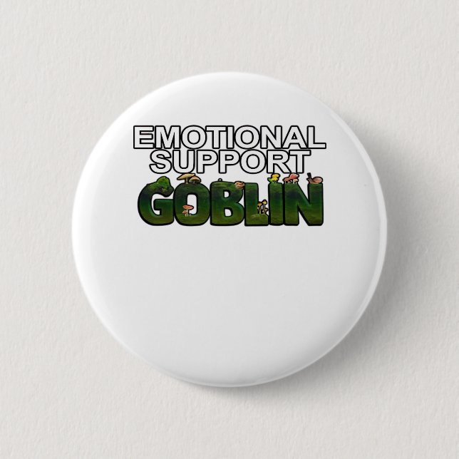 Support Goblin Classic 6 Cm Round Badge (Front)