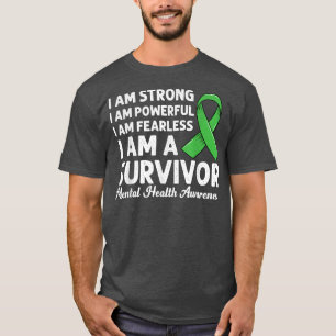 Support Green Peace Hope Love Gnomes Mental Health T-Shirt