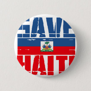 SUPPORT HAITI 6 CM ROUND BADGE