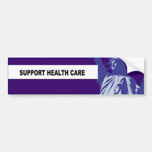 SUPPORT HEALTH CARE BUMPER STICKER