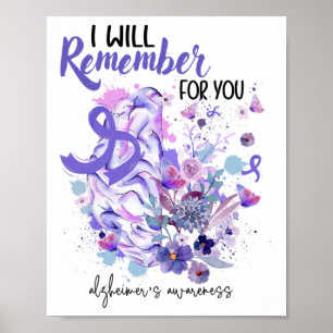 Support Heimerheimers Awareness Gift For Heimerhei Poster