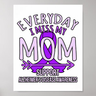 Support Heimerheimer's Disease Awareness Purple Ri Poster