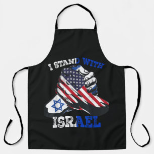 Support I Stand with Israel Jewish Heritage Apron