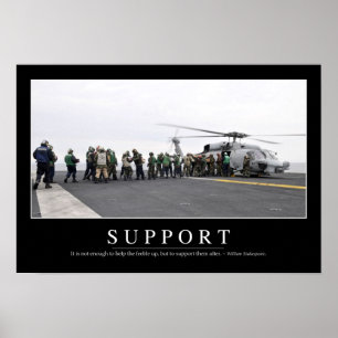 Support: Inspirational Quote Poster