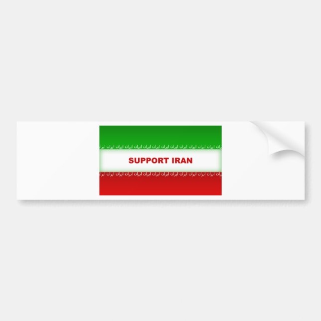 Support Iran Bumper Sticker (Front)