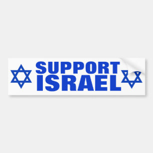Support Israel Bumper Sticker