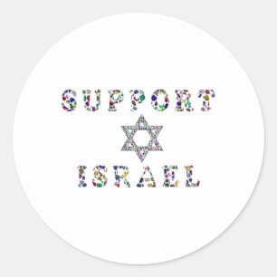 Support Israel  Classic Round Sticker