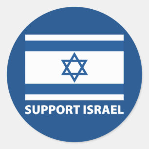 Support Israel Classic Round Sticker