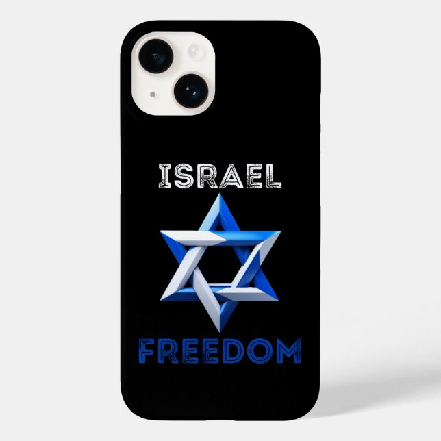 Support Israel, freedom, stand with israel Case-Mate iPhone Case (Back)